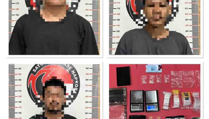 Peredaran Sabu di Tanjung Redeb, Polres Berau Amankan Tiga Tersangka
