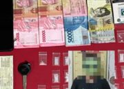 Polsek Kota Bangun Ringkus Pengedar Sabu di Desa Loleng
