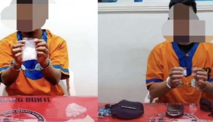 Polres Barito Utara Tangkap Dua Pengedar Sabu di Muara Teweh