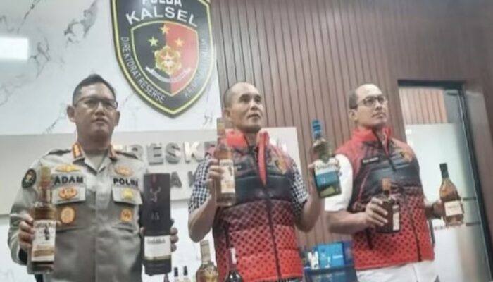 Polda Kalsel Gerebek Industri Rumahan Miras Ilegal Di Banjarmasin