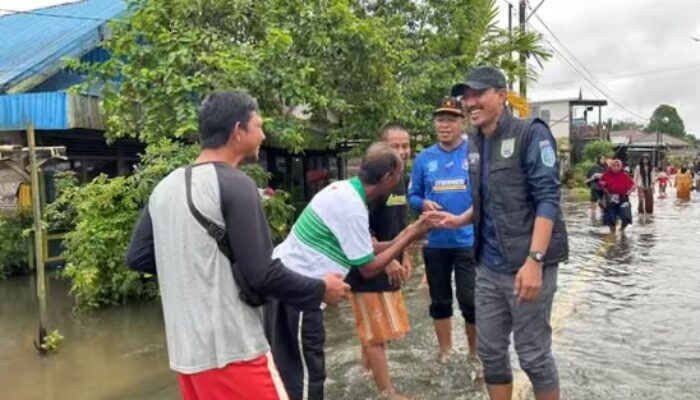 Pantau Banjir di Bincau, Bupati Banjar Instruksikan Seluruh Perangkat Daerah Bergerak