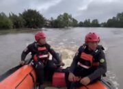 Pencarian Pria Tenggelam di Sungai Desa Simpang Warga Aluh Aluh Terus Diintensifkan
