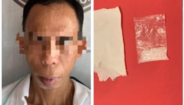 Sempat Kejar- Kejaran di Telaga Itar, Residivis Sabu Disergap Polisi Tabalong