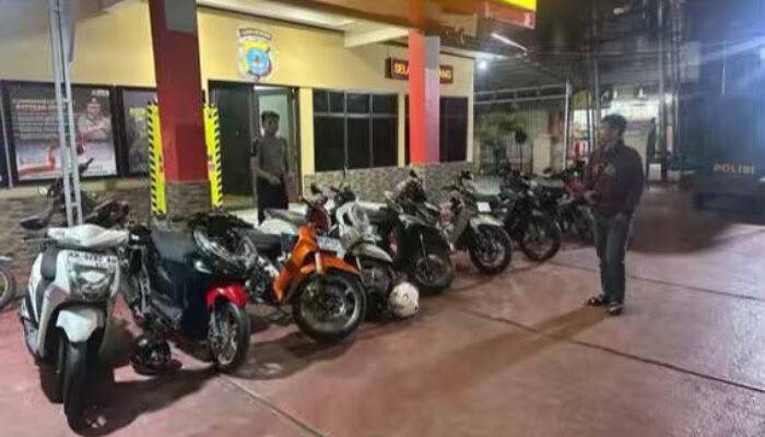 Balap Liar Pal 5 Banjarmasin, 9 Motor Brong Diangkut Polisi