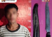 Bawa Klewang Banjar,  Pemuda di Samarinda diciduk Polisi