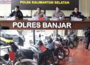 Polres Banjar Sikat Belasan Pelaku Curanmor