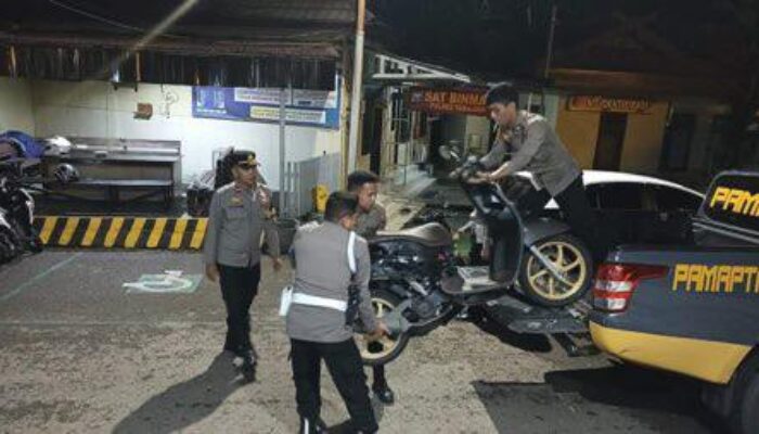 Terciduk Adu Mekanik, , Polres Tabalong ‘Kandangkan’ Motor Balap Liar