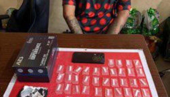 Pria di Pahandut Palangkaraya Terciduk Simpan Puluhan Paket Sabu